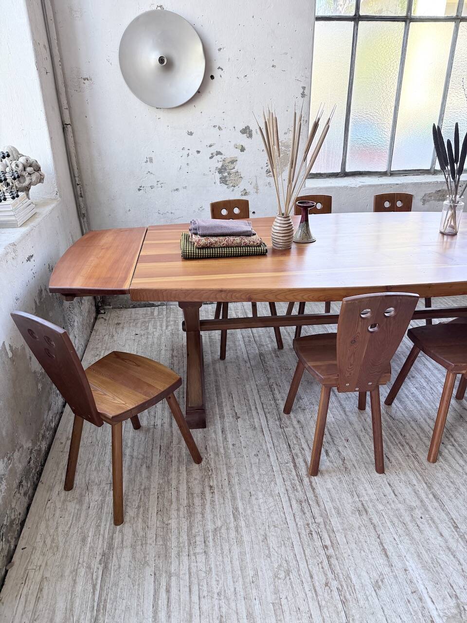 Mountain furniture set with table and 8 chairs Malmvall.