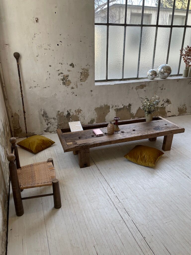 Brutally artisanal oak coffee table