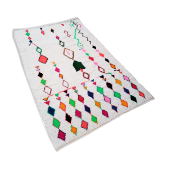 Berber carpet diamonds colored 255 x 157cm
