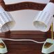 Mid century stilnovo pair bedside lamps