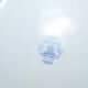 Cobalt blue polylobed basket bowl in LIMOGES Pallas porcelain 1930-40