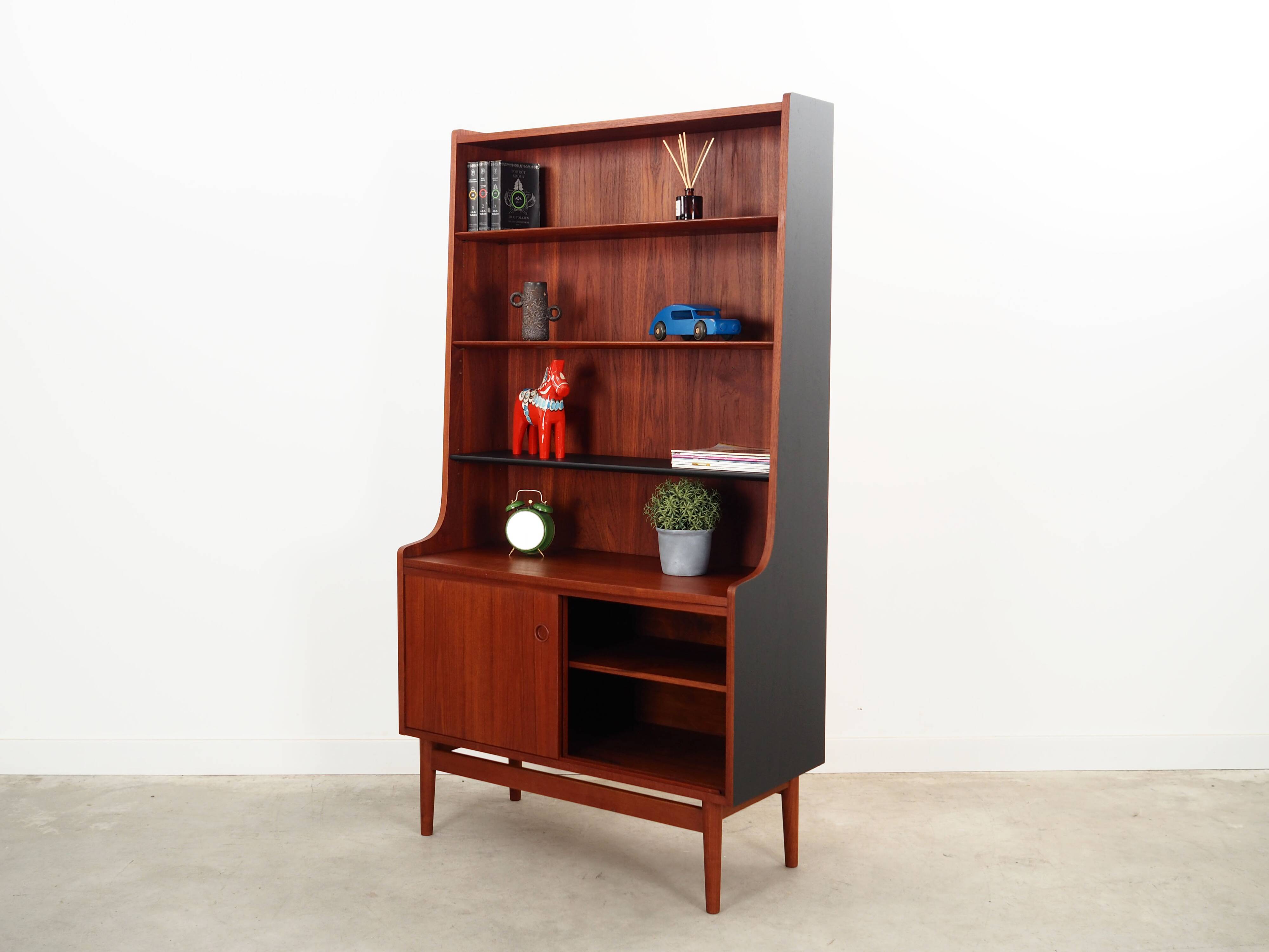 Teak bookcase, Danish design, 1960s, production: Denmark