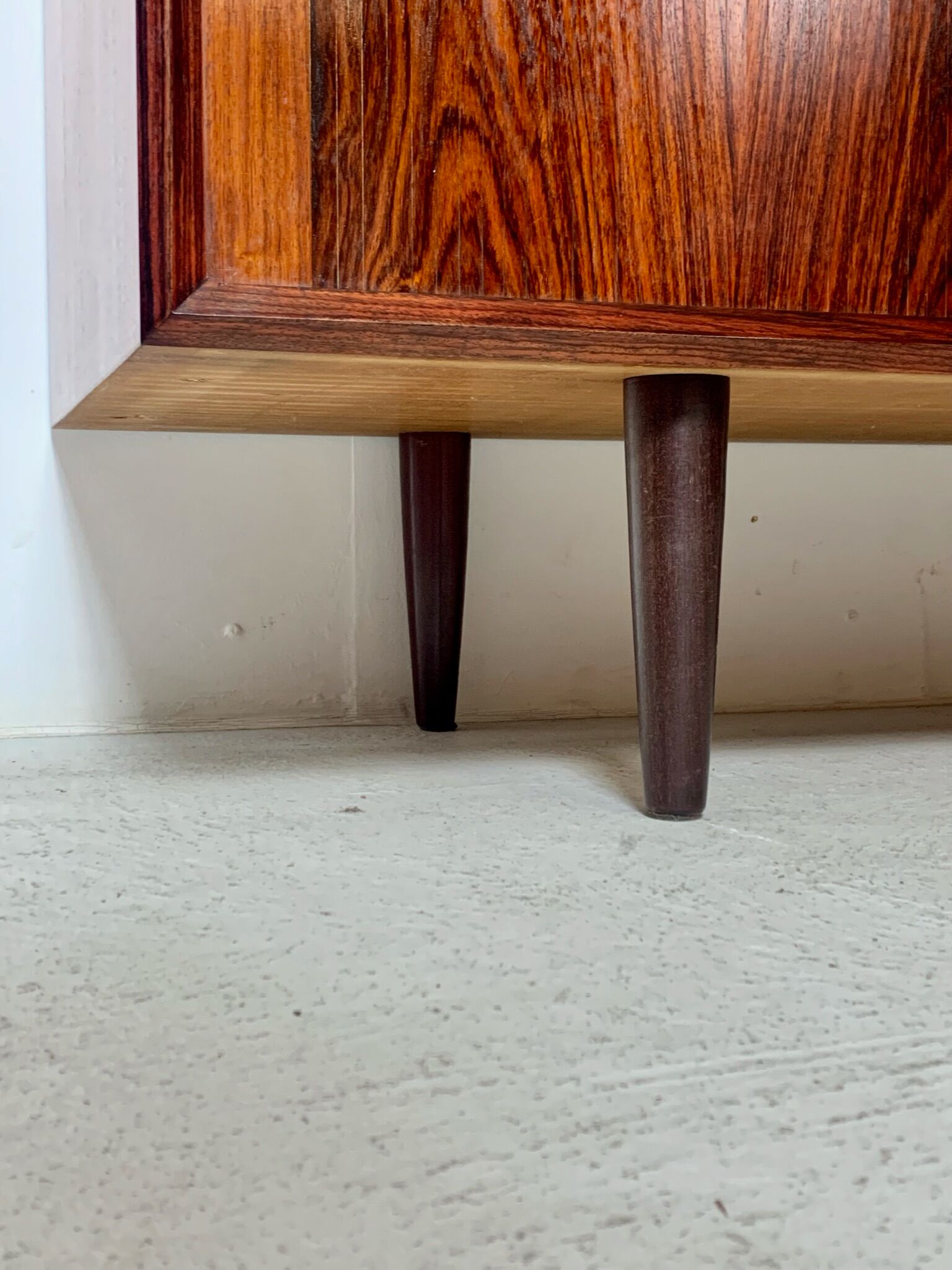 Danish palisander tambour sideboard by Arne Vodder