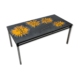 Table basse fleurs