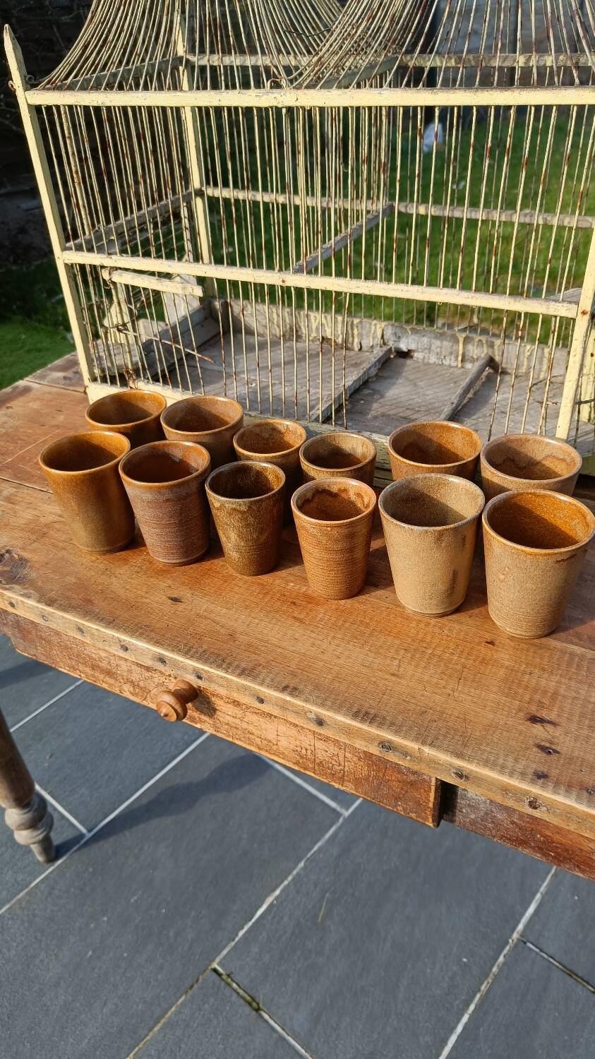 Digoin stoneware mugs