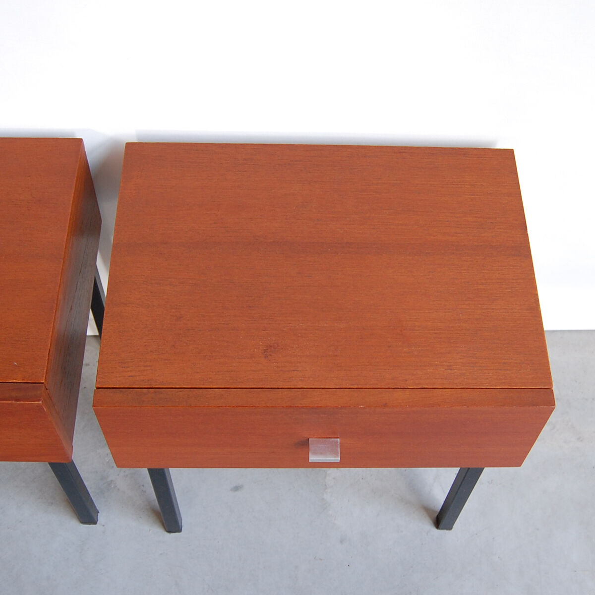 Pair of bedside tables by Pierre Guariche for Meurop