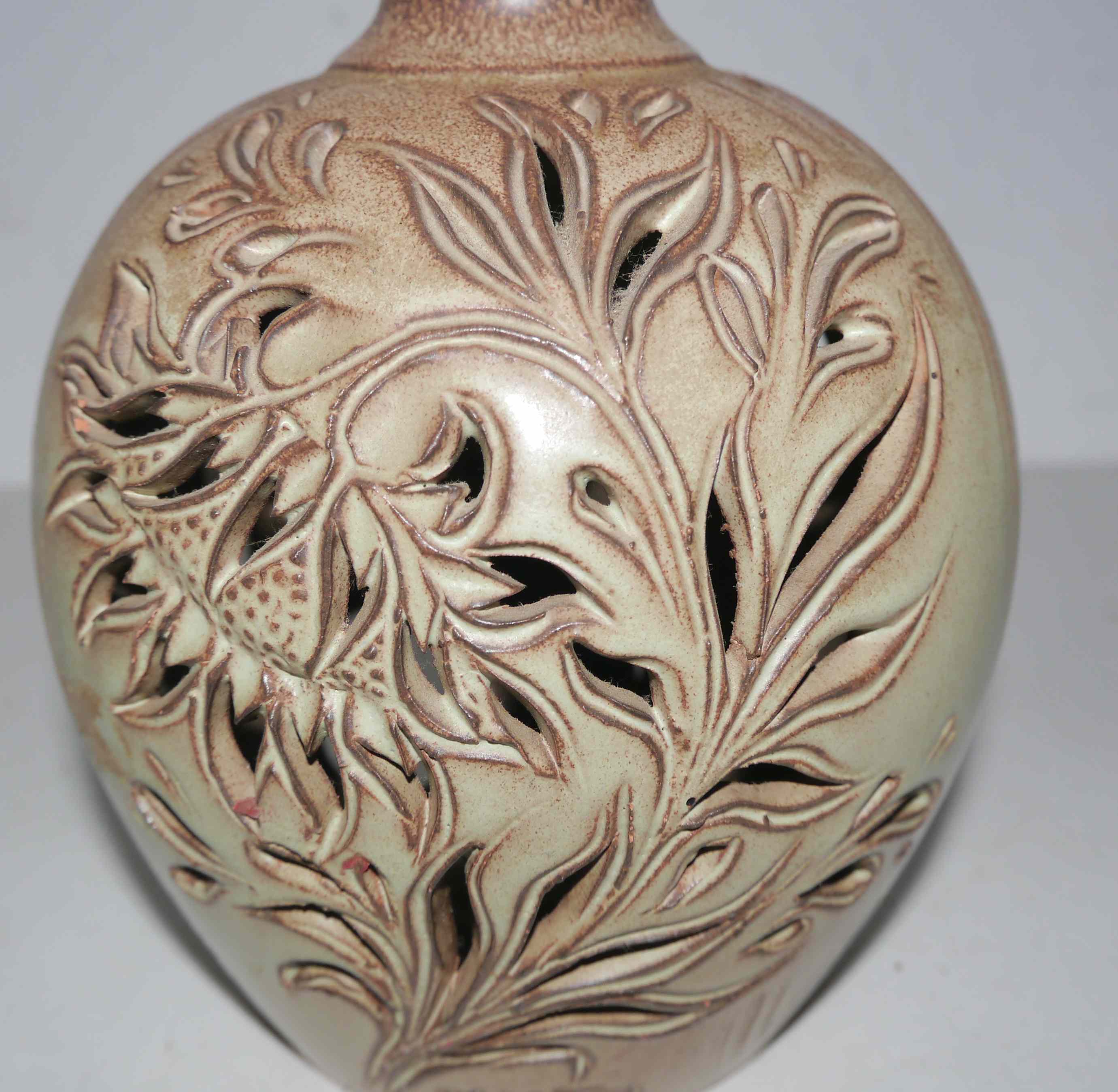 Lamp foot or night light vintage J Mateo Vallauris stoneware