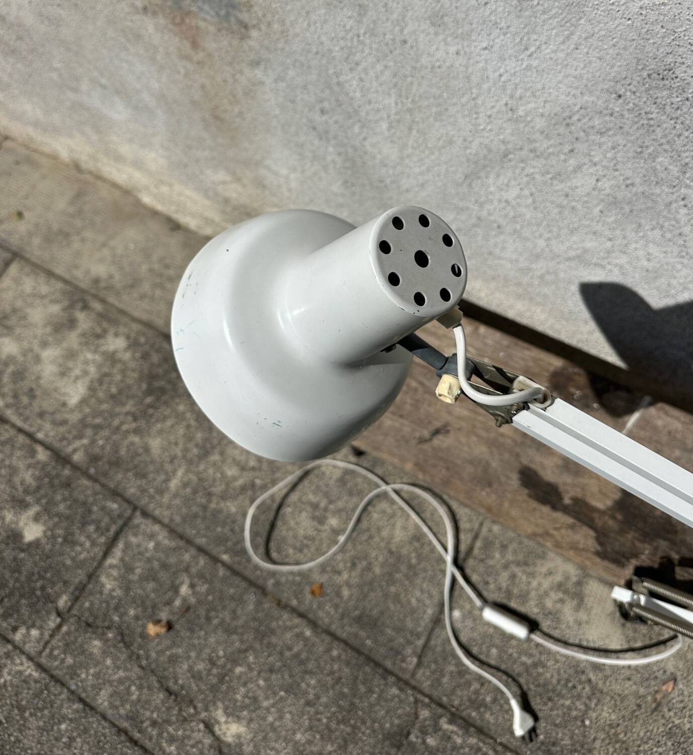 Vintage architect's desk lamp, articulated desk lamp.