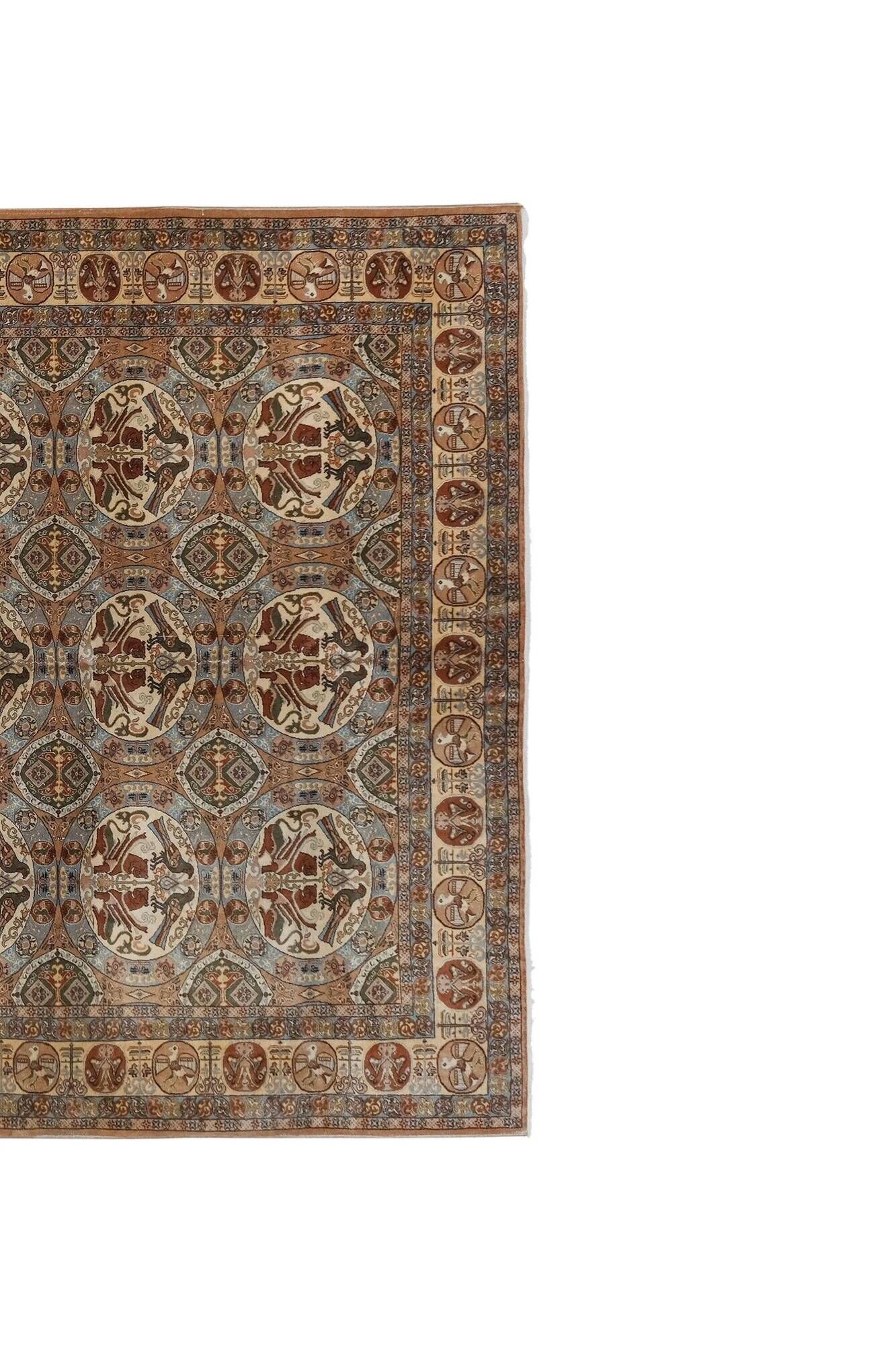 Vintage Turkish Oushak rug 200x282 cm