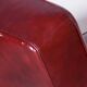 Czech Bauhaus Armchairs in Red Leather and Chrome by Arnošt Beck, 1930s, Set of 2