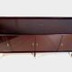 Vintage Art Deco sideboard with stylish legs and brass elements, 1930s