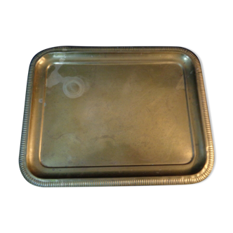 Vintage Louis style brass serving tray
