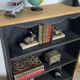 Oak bookcase shelf