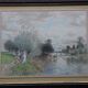 Octave Alfred SAUNIER Aquarelle Ecole de Barbizon 1877