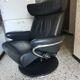 Stressless chair ekorness jazz grained leather and his foot rests