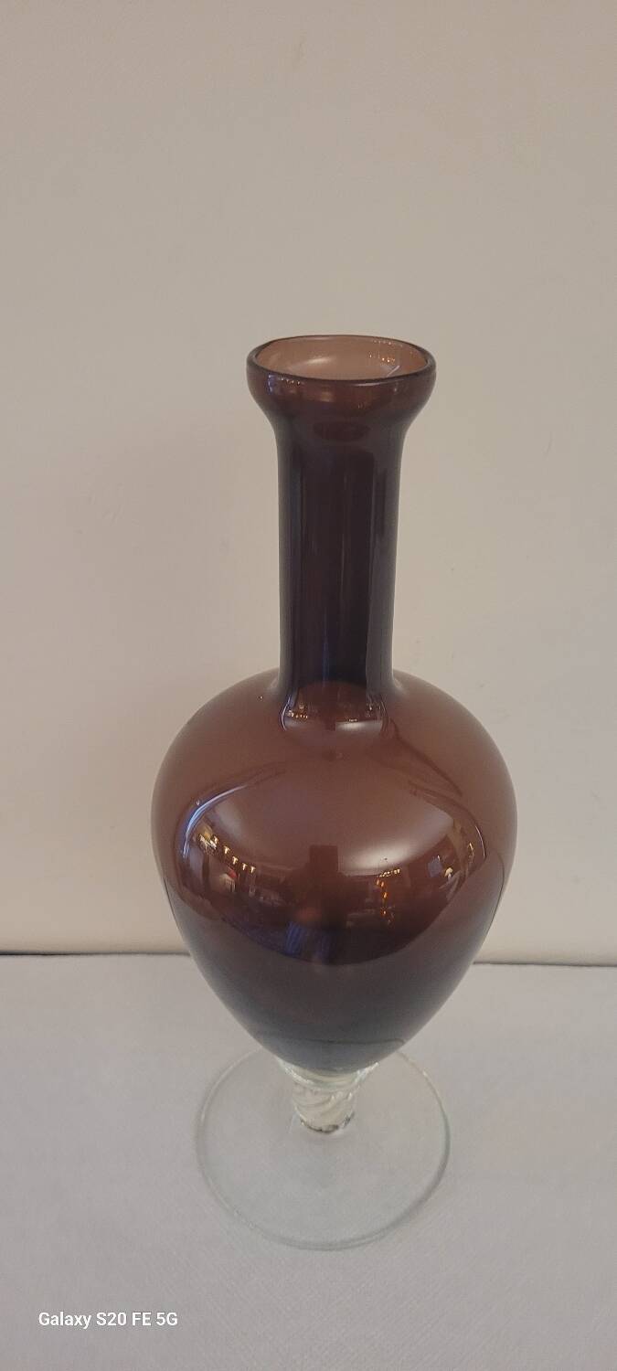 Vase verre italien 70's