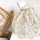Suspension fleur vintage