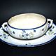 Oval sugar bowl in creil terrece montereau model barbeau blueberry 19th century