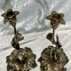 Pair of bronze candle holders from the art nouveau period 1900