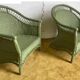 Paire de fauteuils rotin