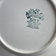 Assiette style anglais faïence lunéville 1950