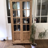 Armoire parisienne vitrée bibliothèque