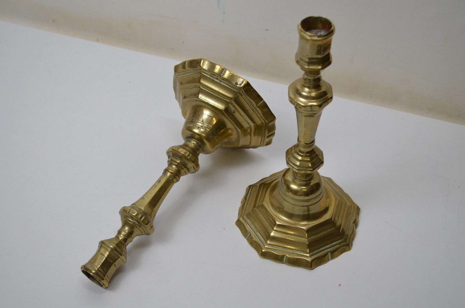 Pair of torches - Bronze chandeliers base with sides