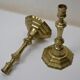 Pair of torches - Bronze chandeliers base with sides
