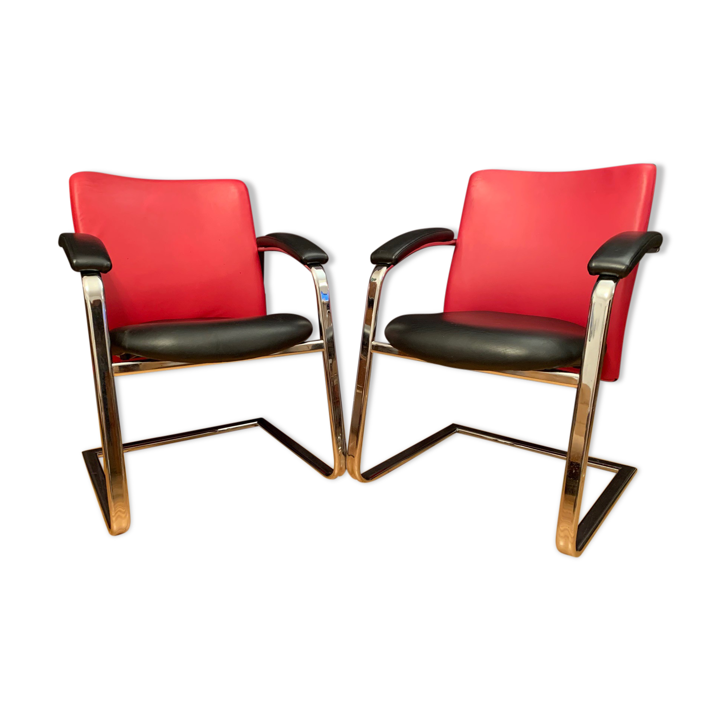Pair of Löffler armchairs, Germany