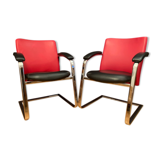 Pair of Löffler armchairs, Germany