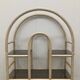 Vintage large Bamboo and Rattan display cabinet, 1980’s