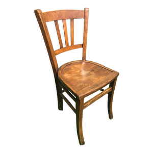 Chaise bistrot Luterma en bois
