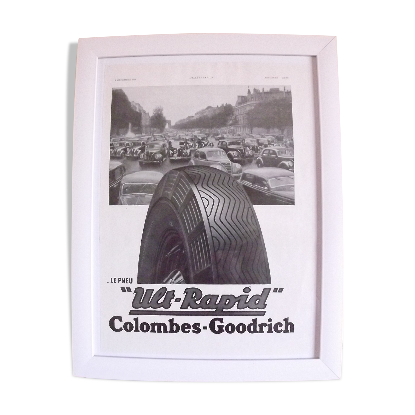 Adhesive paper poster doves-goodrich doves 1938