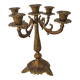 5-light chandelier, bronze candle holder