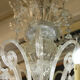 Tall Classical Murano Glass Chandelier-
