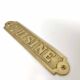 Brass kitchen door plate