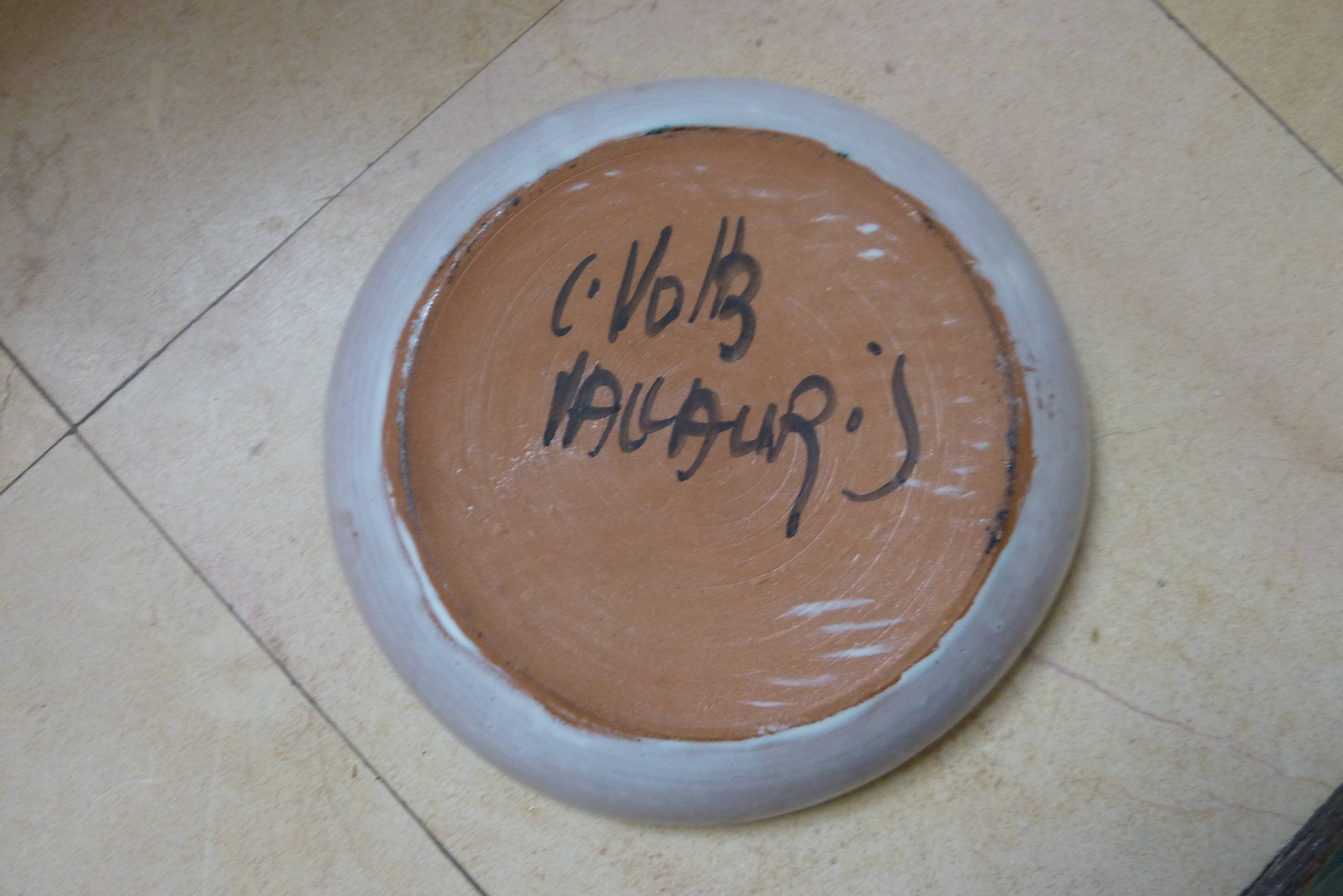 Small ceramic dish Vallauris Charles Voltz