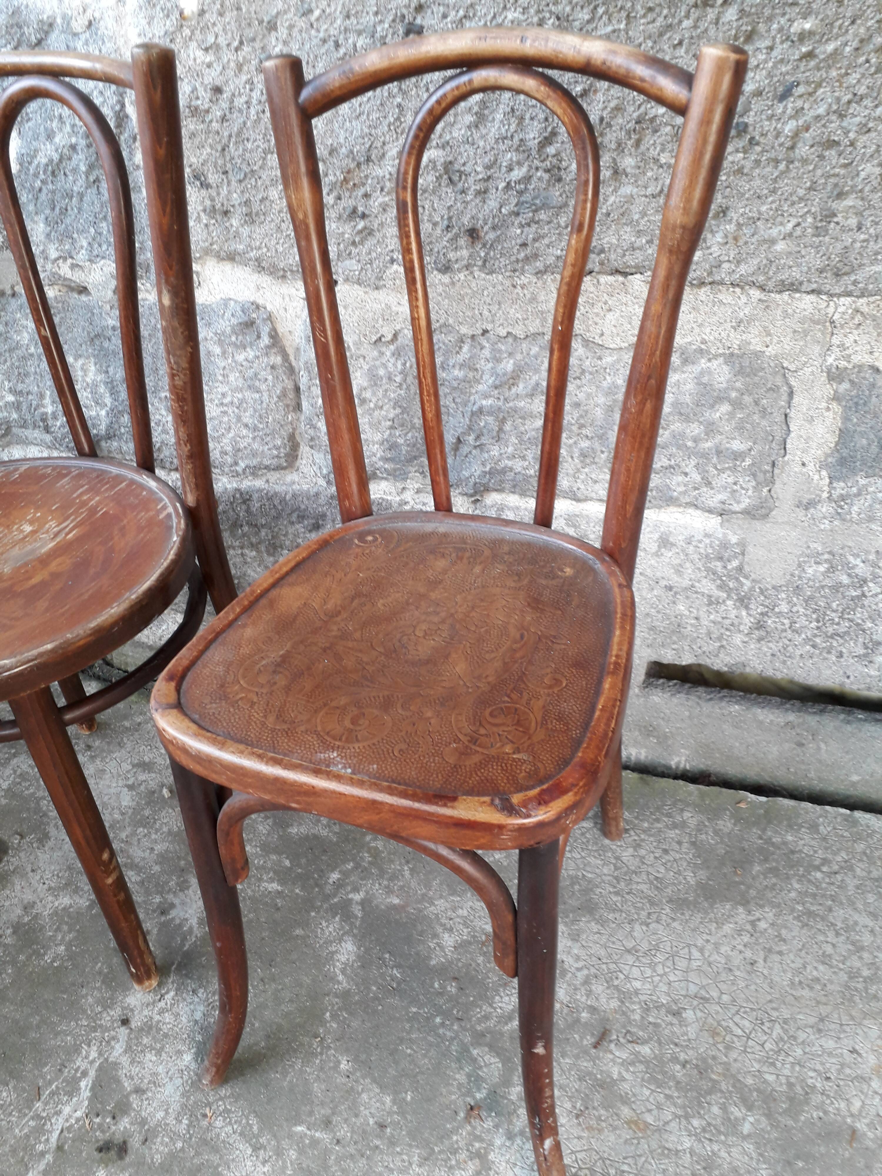 Set of 6 chairs Bistro mismatched
