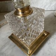 Brass, glass and crystal lamp v