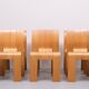 6 Gijs Bakker Strip Chairs for castelyn 1970s
