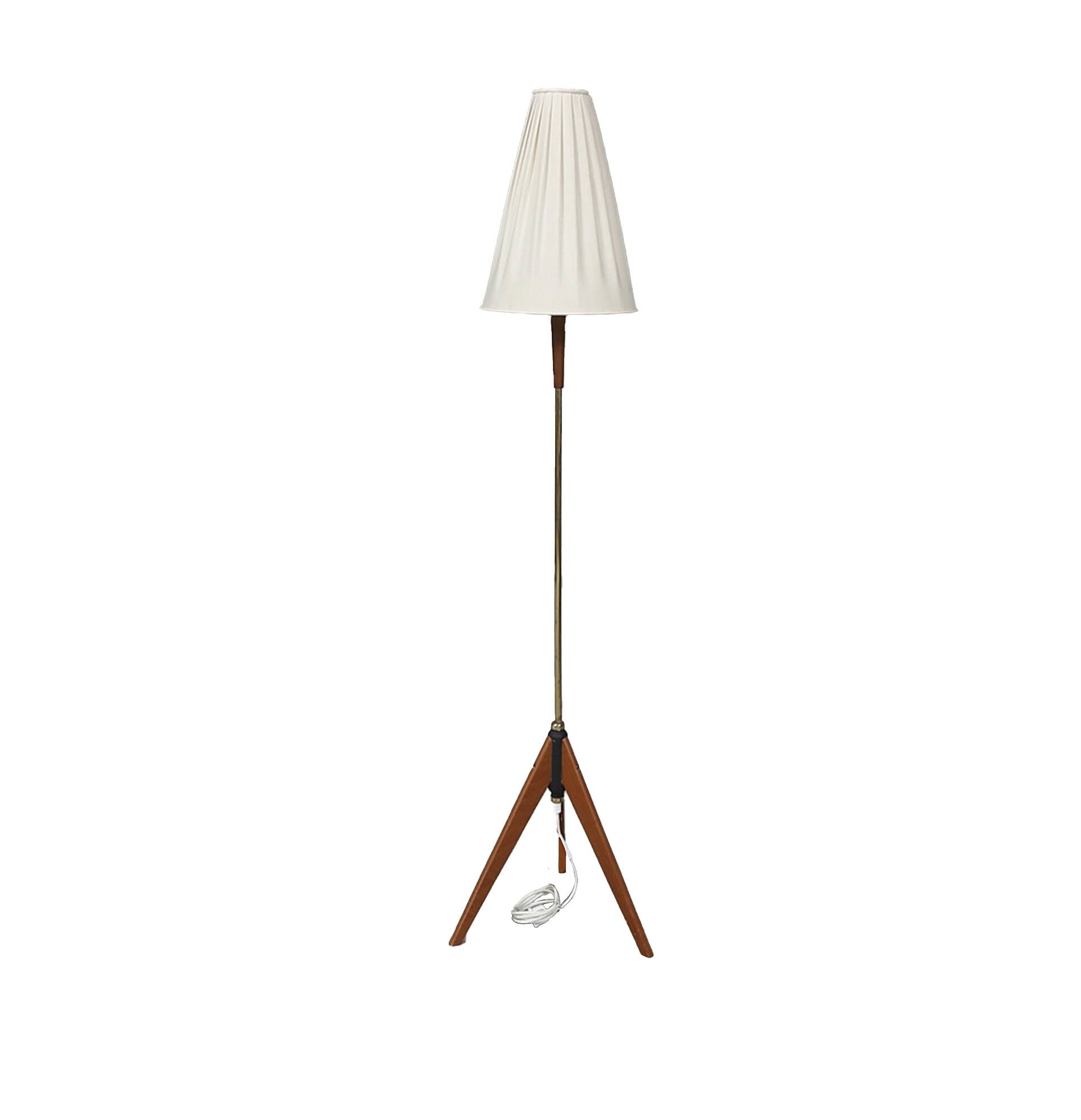 Scandinavien floor lamp, teak, 1950s/60s.
