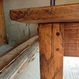 Solid oak farmhouse table, 270x120 cm, with 4 drawers