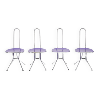 Set of 4 Isak chairs by Niels Gammelgaard Ikea 1980s