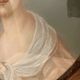 Old painting, portrait of a young girl