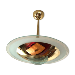 Suspension laiton doré - design italien