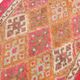 Salmon Pink & Peach Vintage Runner Carpet For Kitchen, 93x290Cm