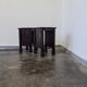 Vintage oak stools made in Worpswede Germany