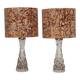 Pair of crystal lamps model RD477 by Carl Fagerlund
