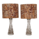 Pair of crystal lamps model RD477 by Carl Fagerlund