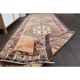 Vintage Turkish Oushak Handmade Wool Cotton Orange Runner Rug 113x317